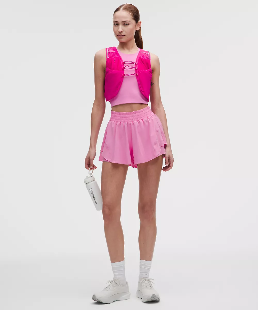 Short de running taille haute Shake It Out 2.5" — Sweet Sorbet, view 1