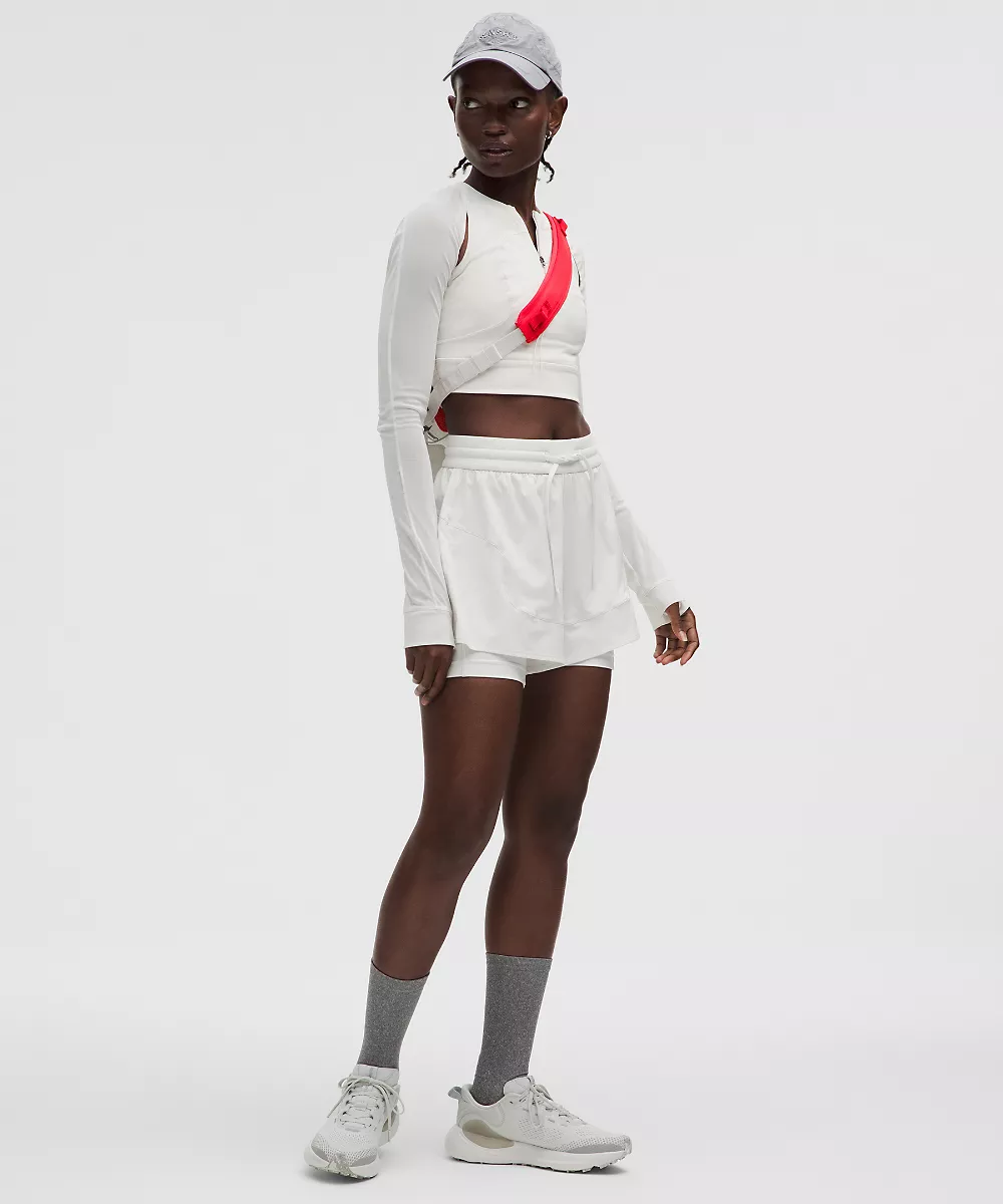 Short Swift 2-en-1 taille haute 6" *SLNSH Collection — Light Vapor, view 2