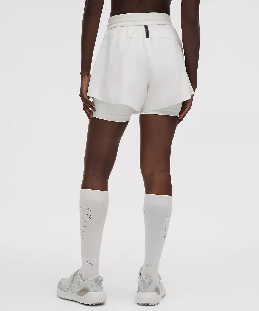 Short Swift 2-en-1 taille haute 6" *SLNSH Collection — Light Vapor, view 3