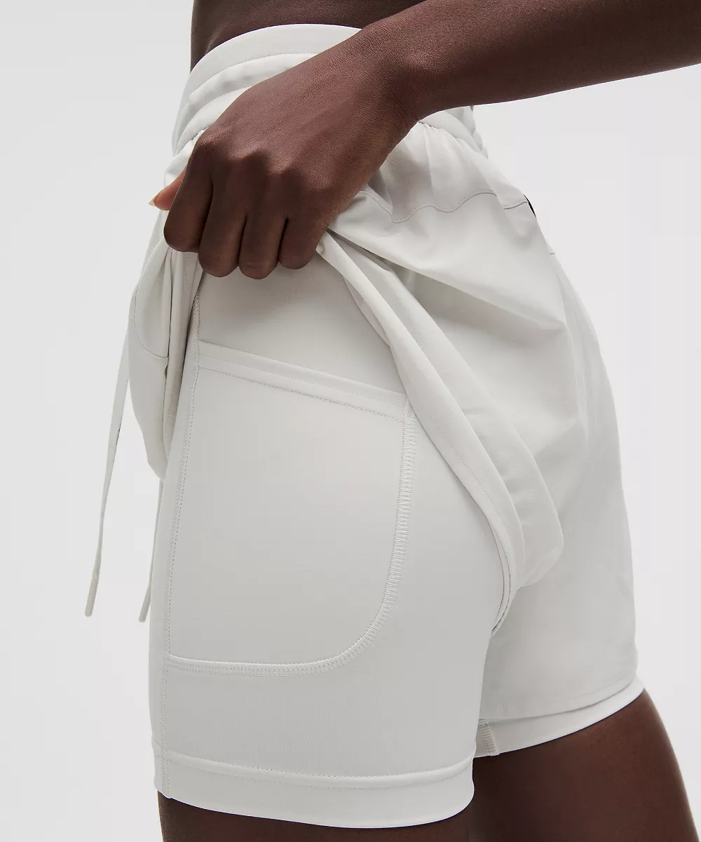 Short Swift 2-en-1 taille haute 6" *SLNSH Collection — Light Vapor, view 5