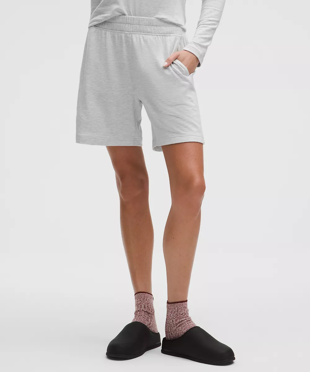 Bermuda taille mi-haute BeCalm — Heathered Core Ultra Light Grey, view 2