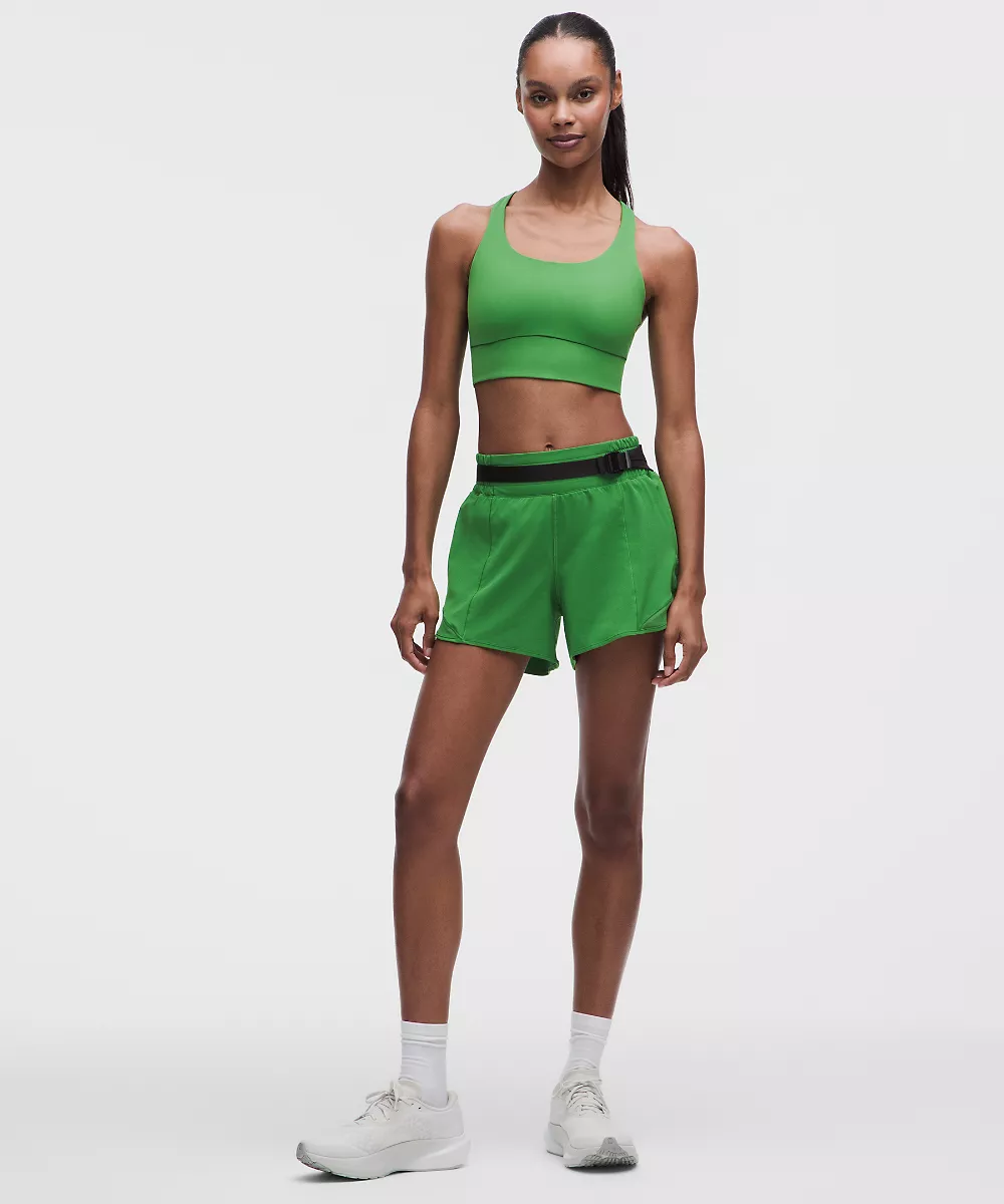 Hotty Hot short doublé taille haute 4" — Chameleon, view 1