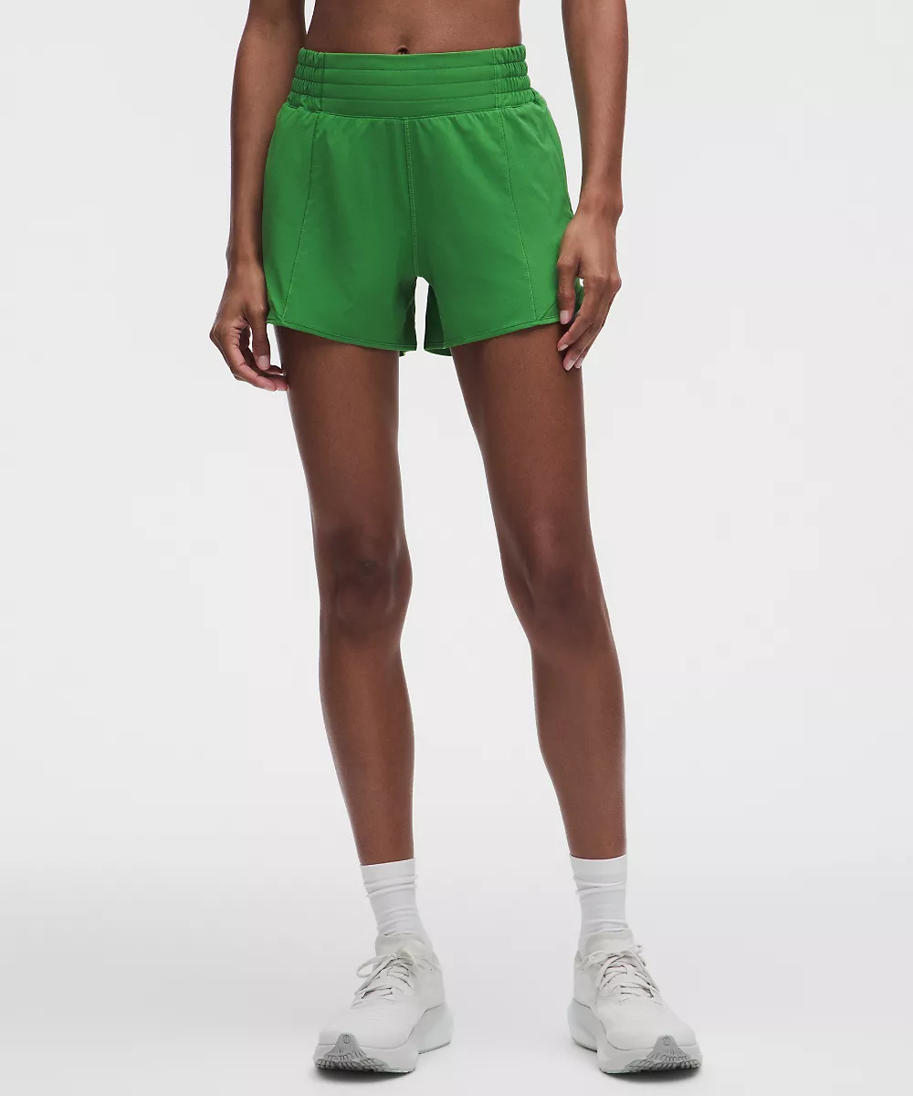 Hotty Hot short doublé taille haute 4" — Chameleon, view 2
