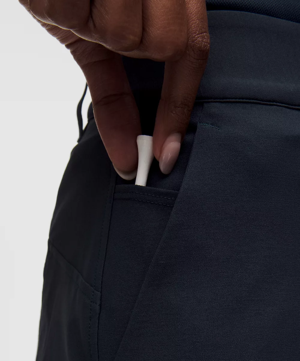 Short de golf en twill extensible 5" — True Navy, view 5