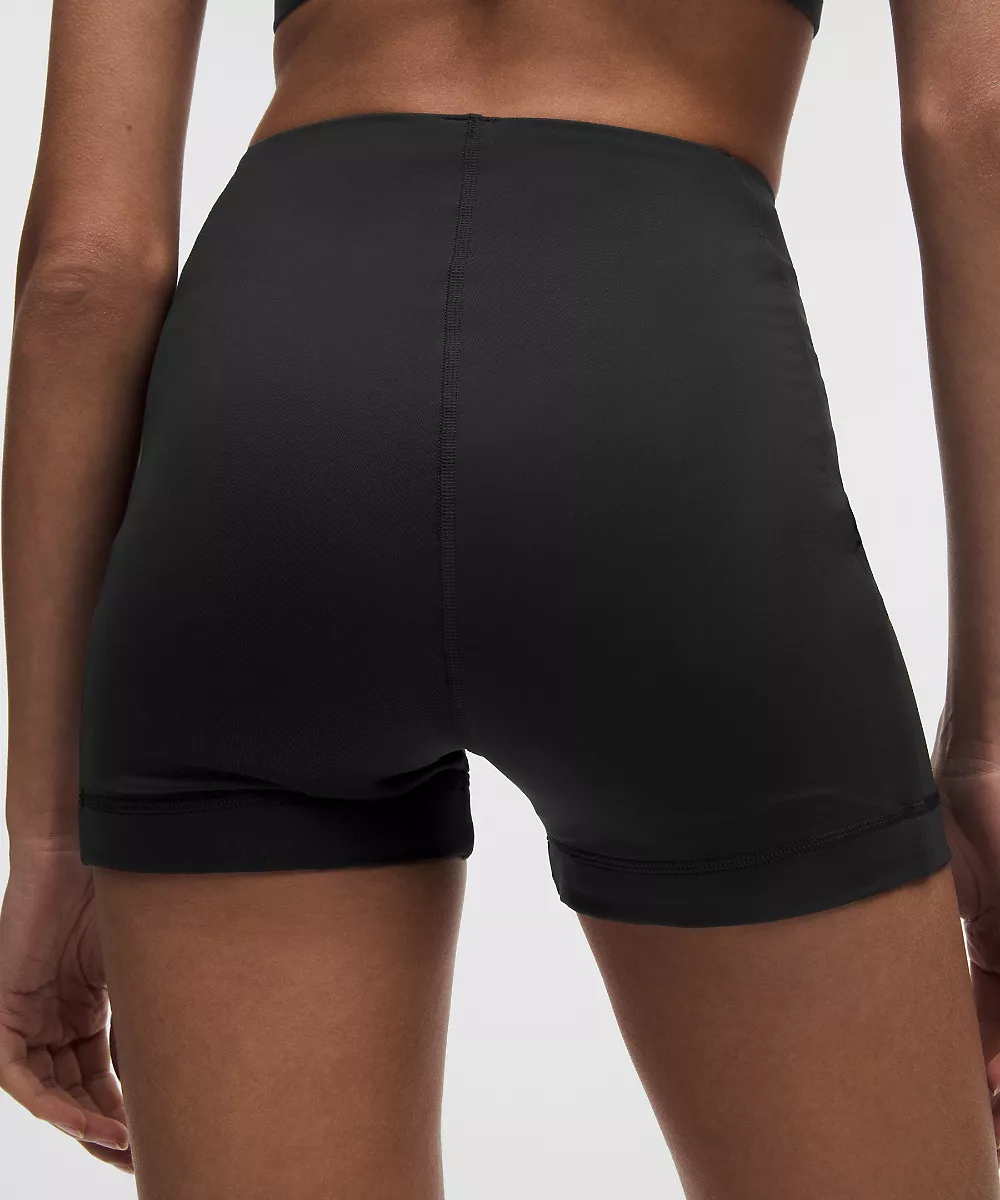 Short de tennis à superposer taille haute 3.5" — Black, view 5