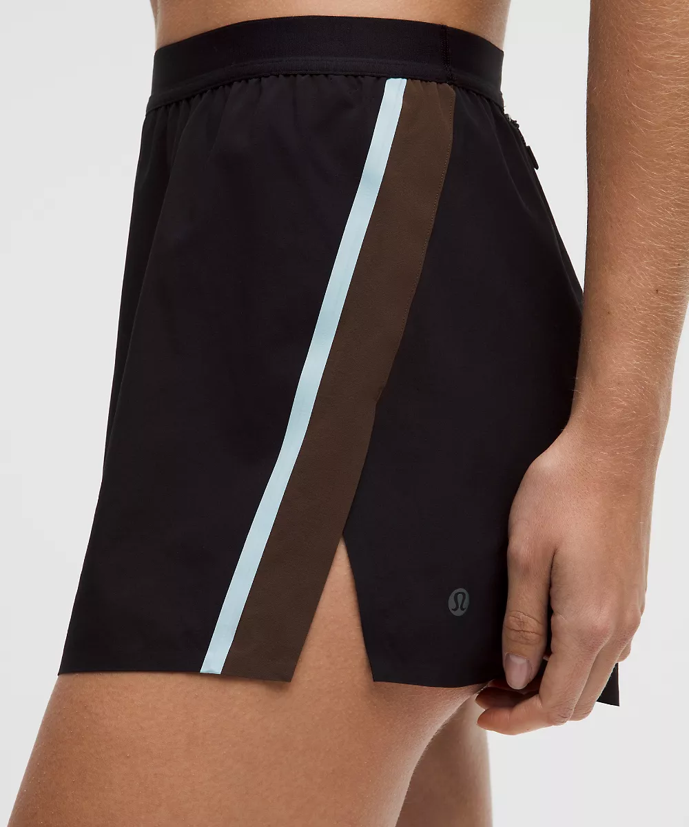 Short taille haute à fente 3" *Stripe — Black/Walnut Crunch/Foam Cloud, view 1