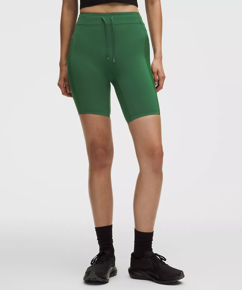 Short de running taille haute No Line 8" — Ivy Grove, view 2