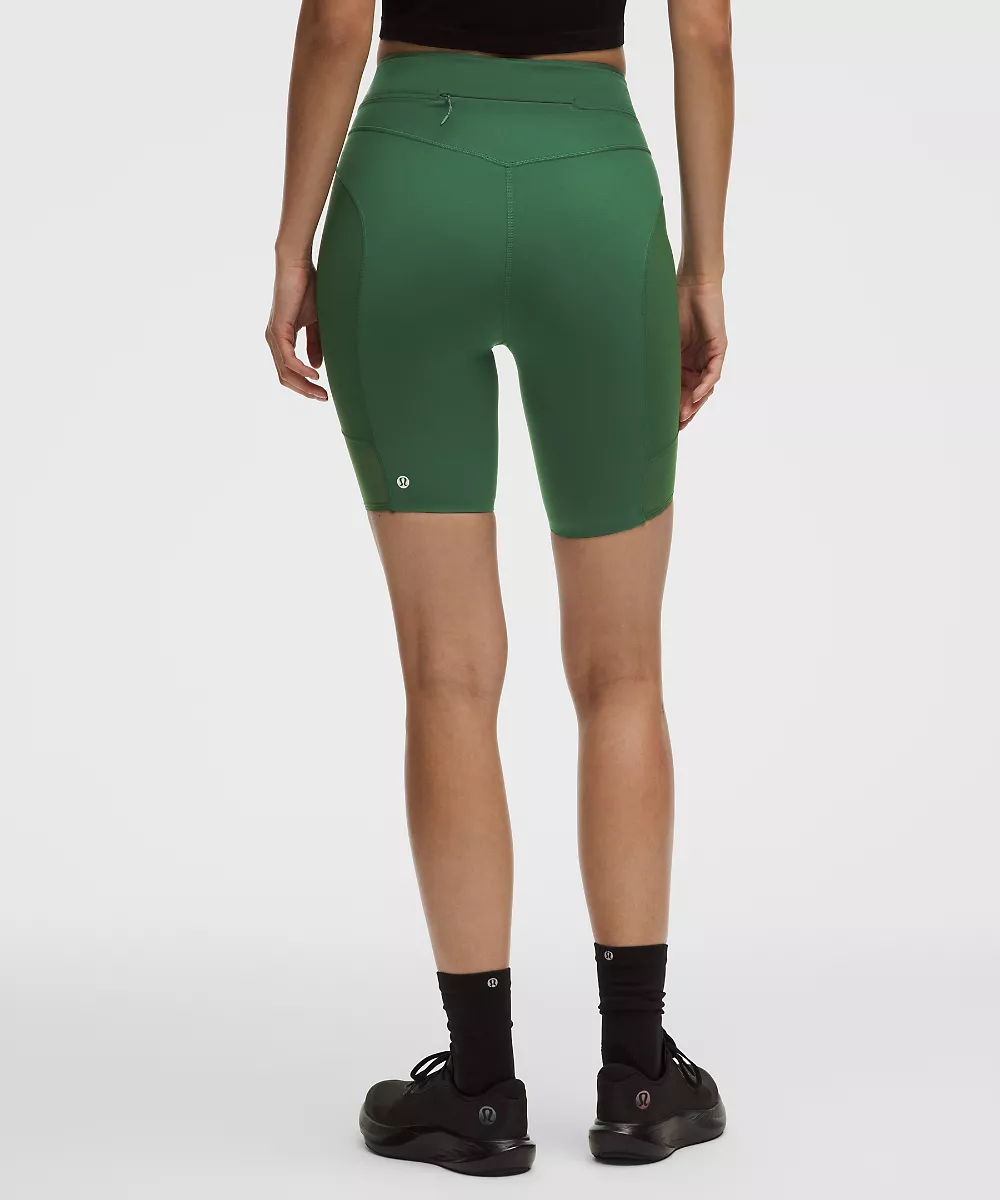 Short de running taille haute No Line 8" — Ivy Grove, view 3