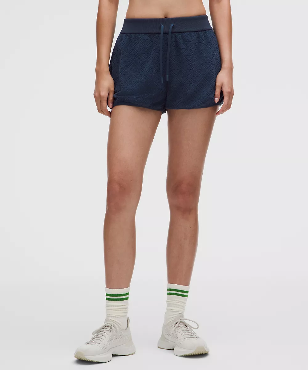 Short de tennis taille haute Ace Advantage en éponge 2" — Diamond Drop Club Blue, view 2
