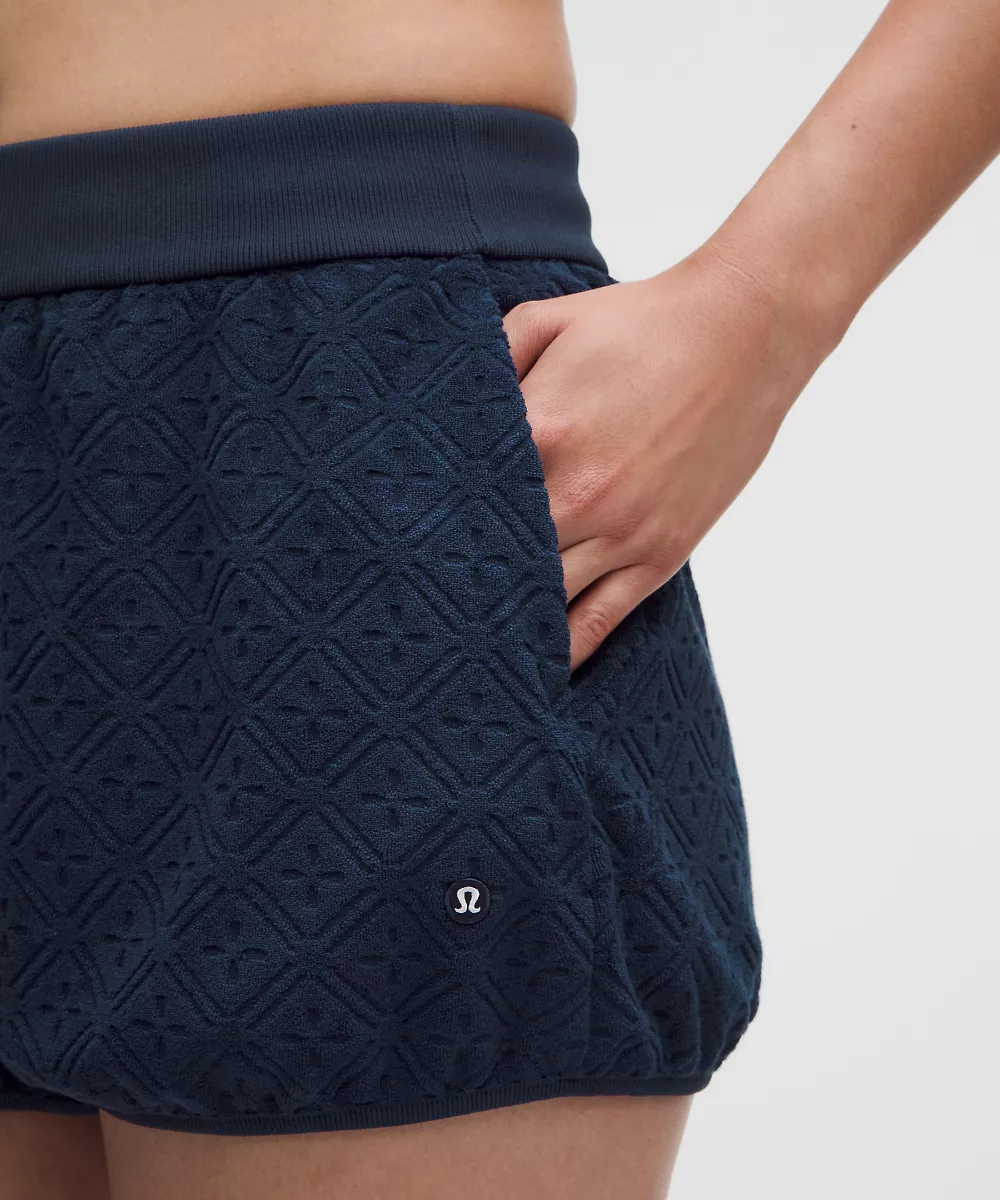 Short de tennis taille haute Ace Advantage en éponge 2" — Diamond Drop Club Blue, view 5