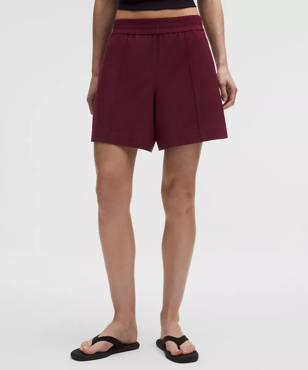 Short taille mi-haute Breezily 6" — Burgundy Bay, view 2