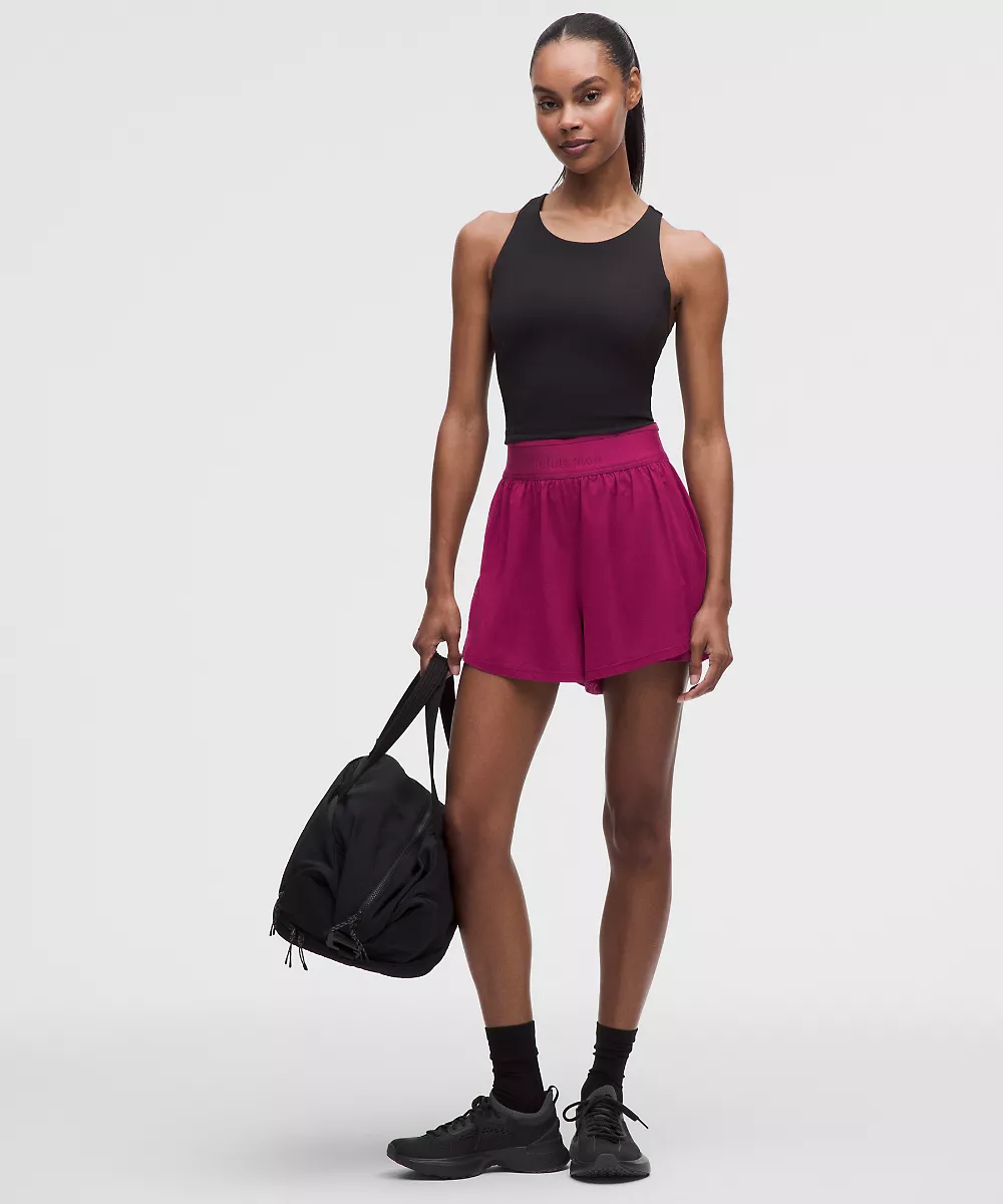 License to Train short 2-en-1 taille super haute — Raspberry Rave, view 1
