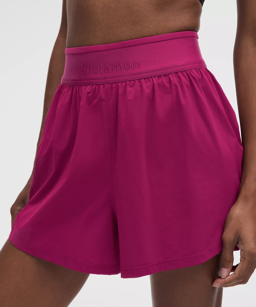 License to Train short 2-en-1 taille super haute — Raspberry Rave, view 4