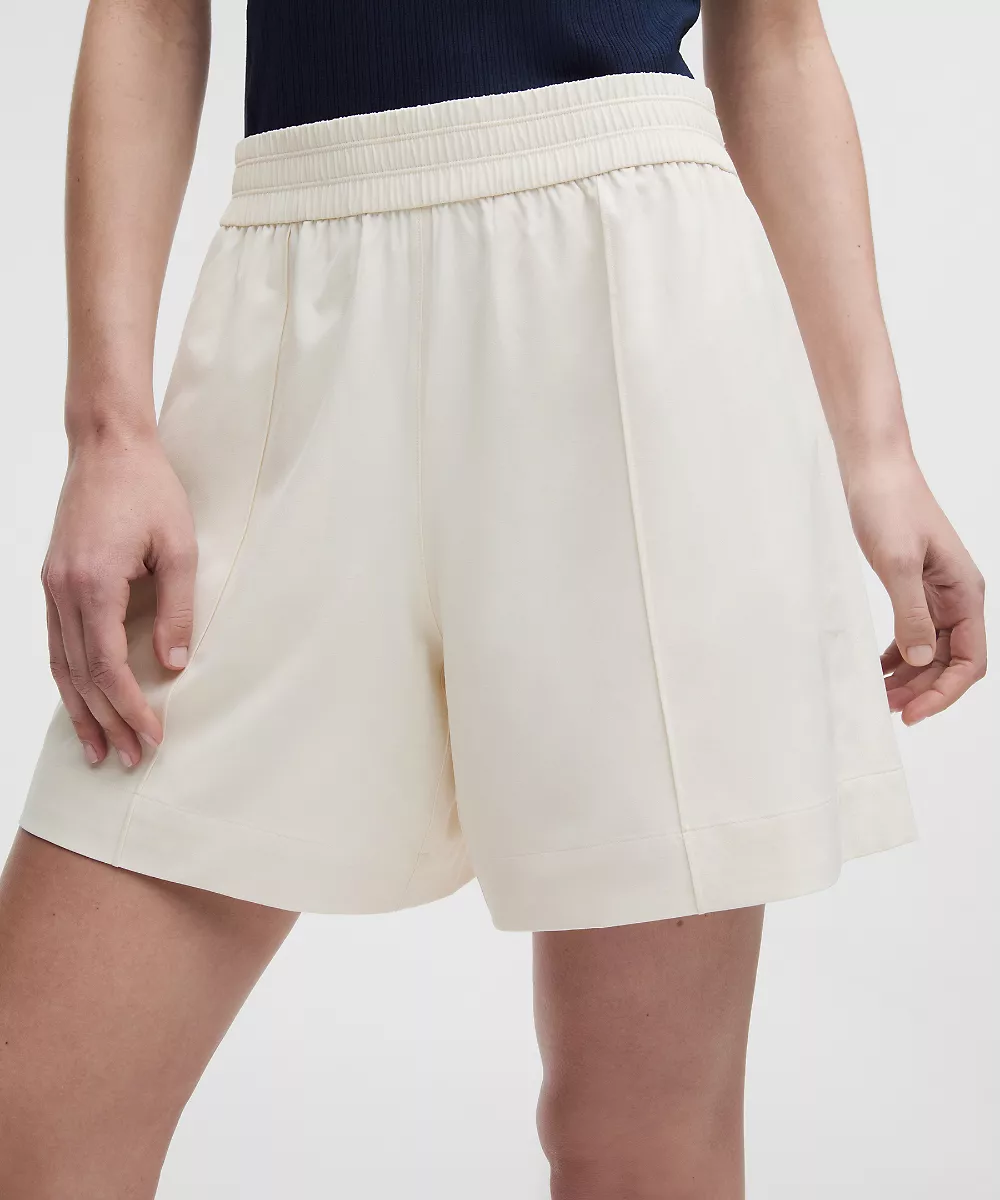 Short taille mi-haute Breezily 6" — Light Ivory, view 1