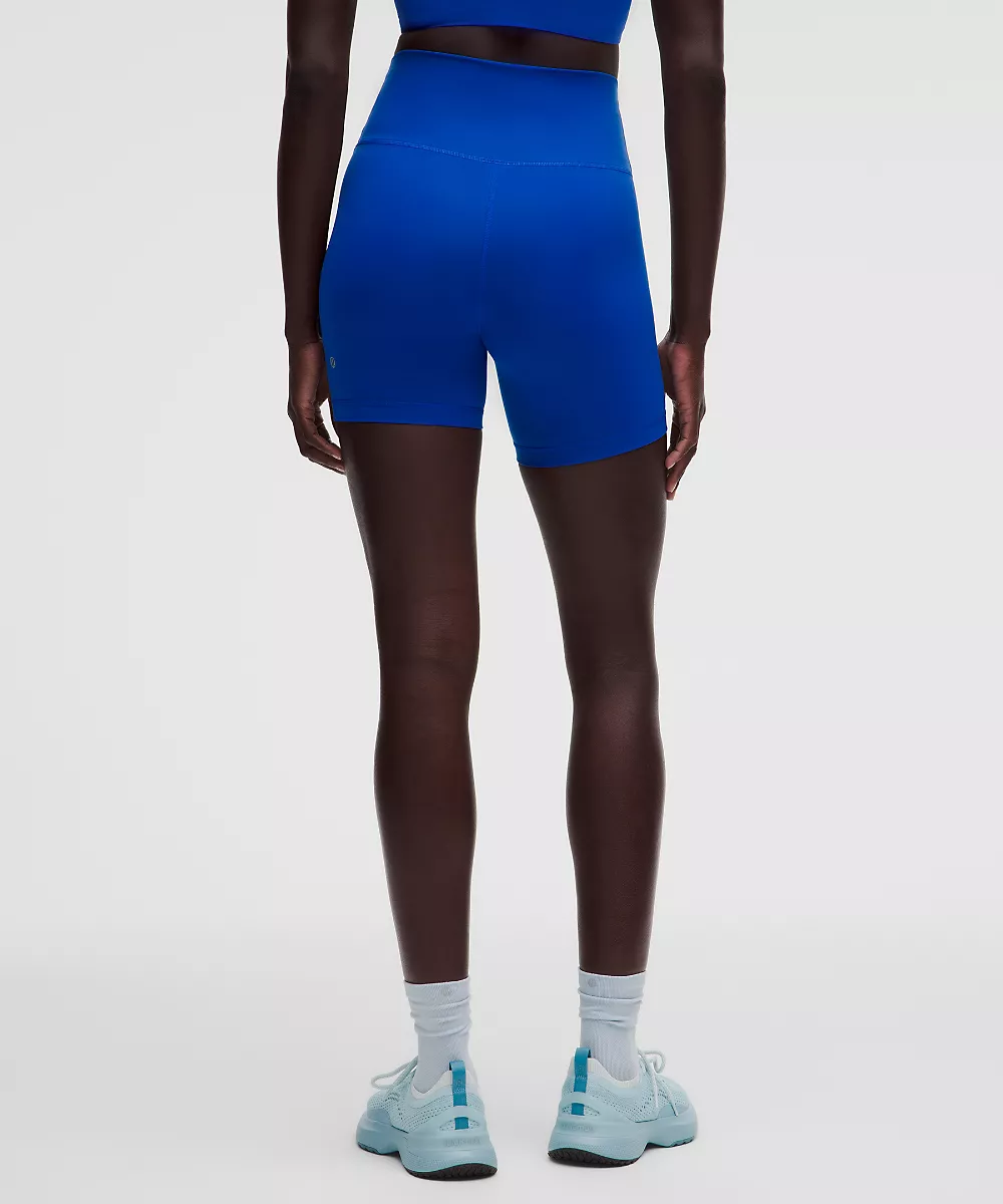 Short taille haute sans démarcation Wunder Train 6" — Beach Ball Blue, view 3