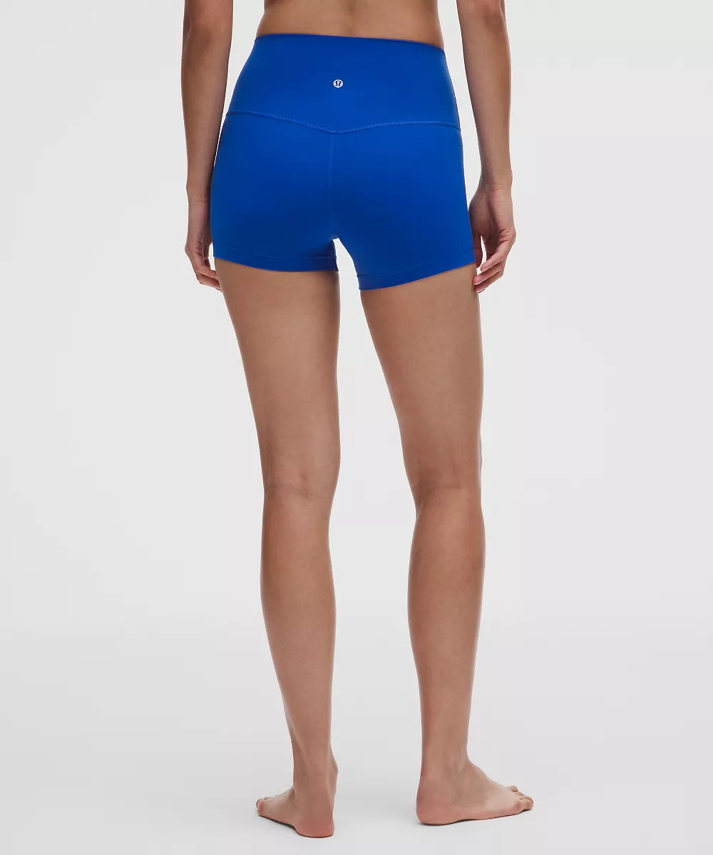 lululemon Align No Line™ short taille haute 4" — Beach Ball Blue, view 3
