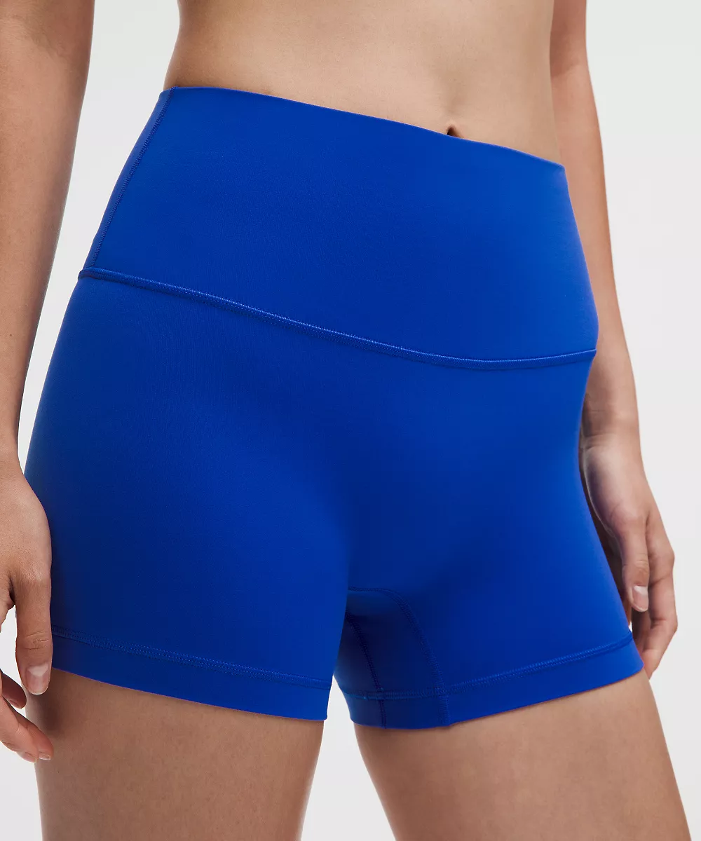 lululemon Align No Line™ short taille haute 4" — Beach Ball Blue, view 4