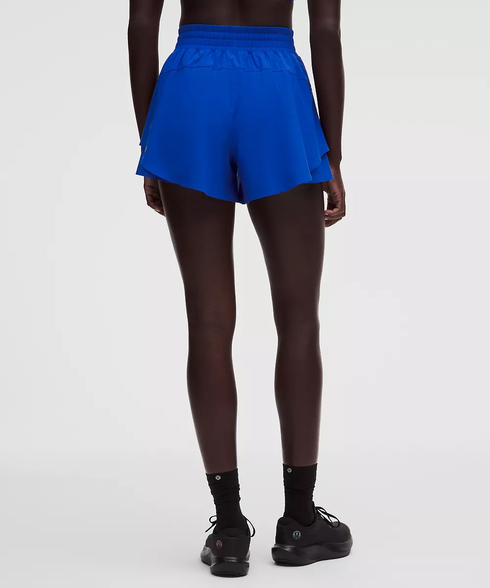 Short de running taille haute Shake It Out 4" — Beach Ball Blue, view 3