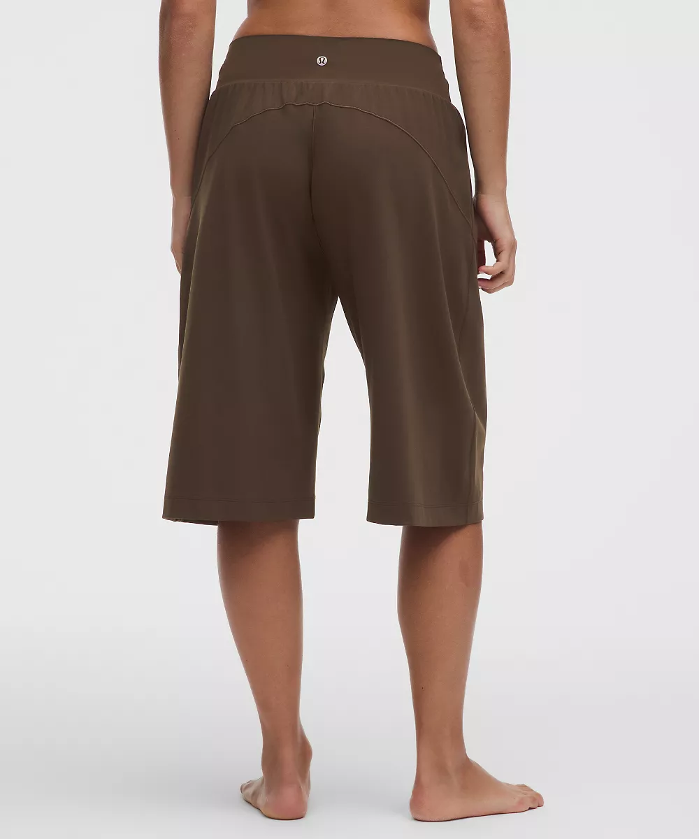 Groove bermuda taille mi-haute coupe décontractée — Walnut Crunch, view 3