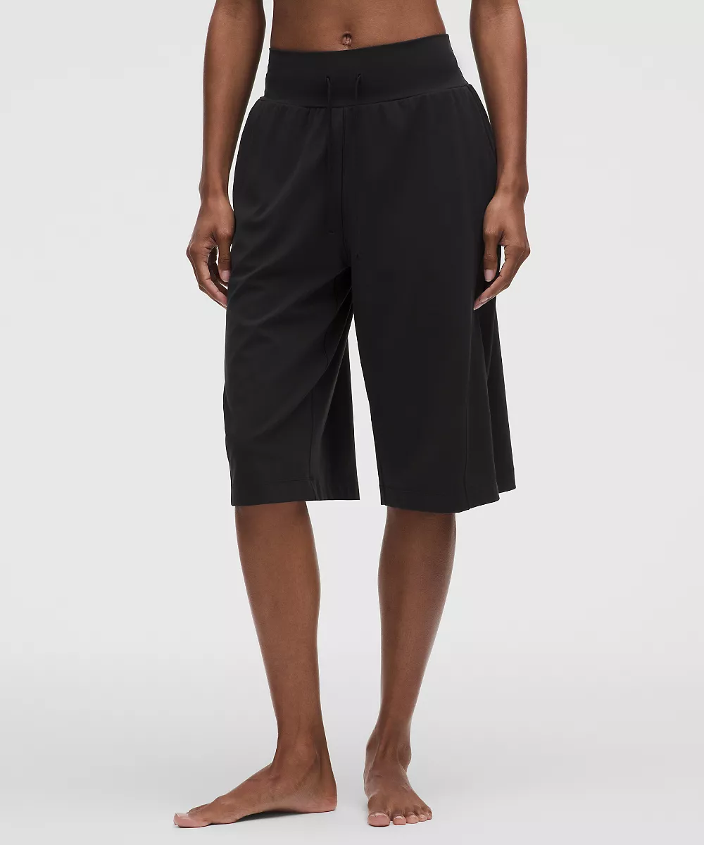 Groove bermuda taille mi-haute coupe décontractée — Black, view 2