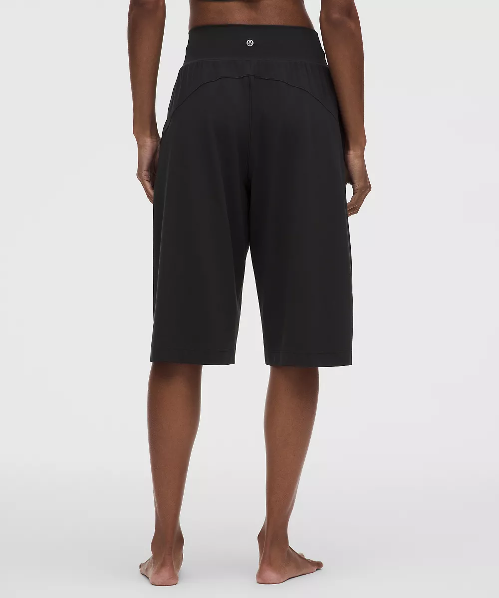 Groove bermuda taille mi-haute coupe décontractée — Black, view 3