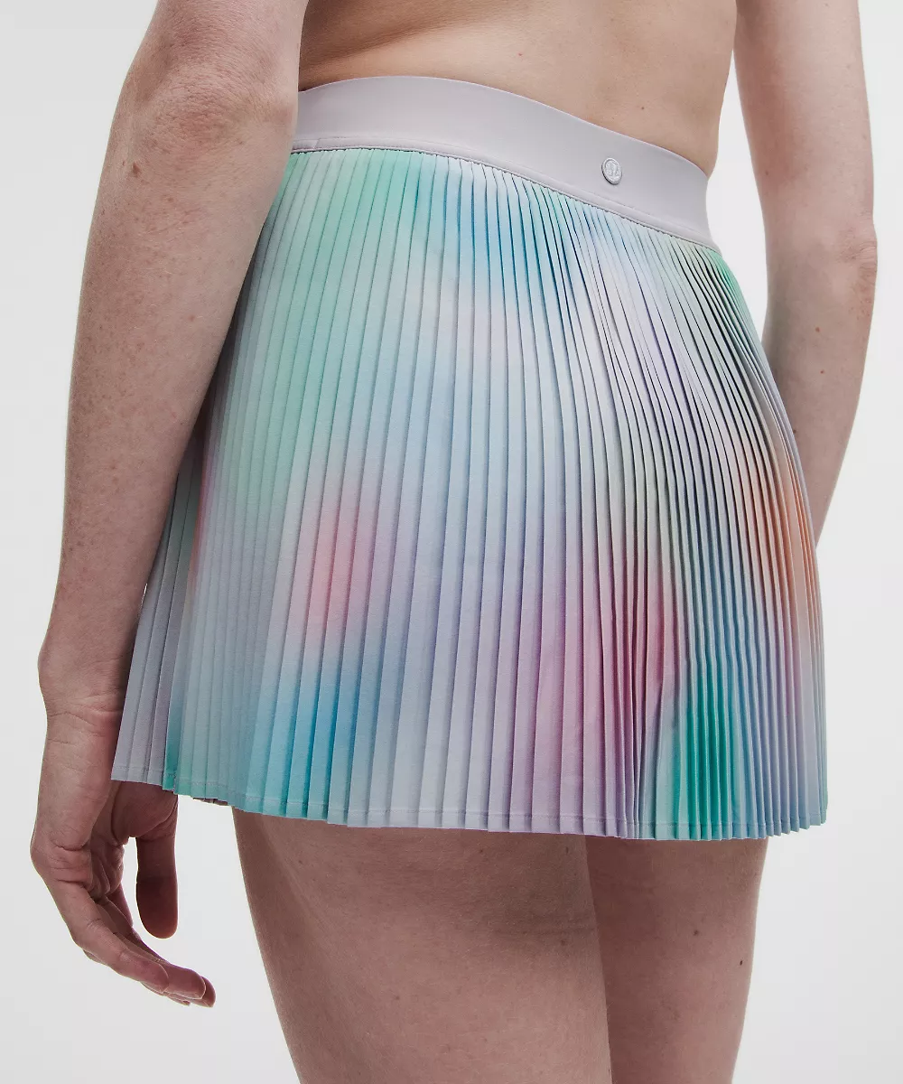 Jupe de tennis plissée taille haute RePleat *Pride — Luminous Glow Multi, view 5