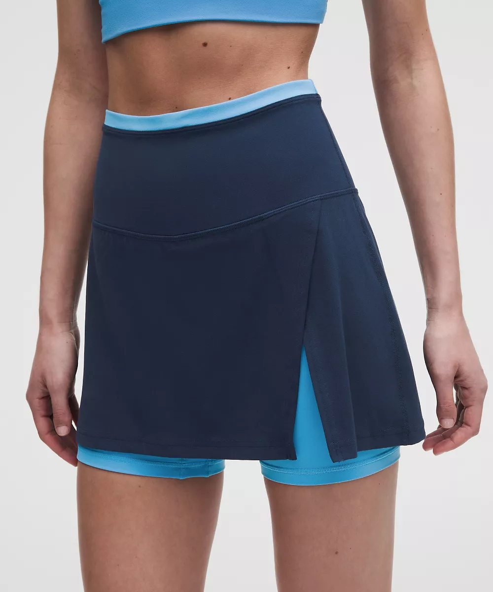 lululemon Align™ jupe fendue sur le côté *Trim — Club Blue/Ocean Wave, view 1