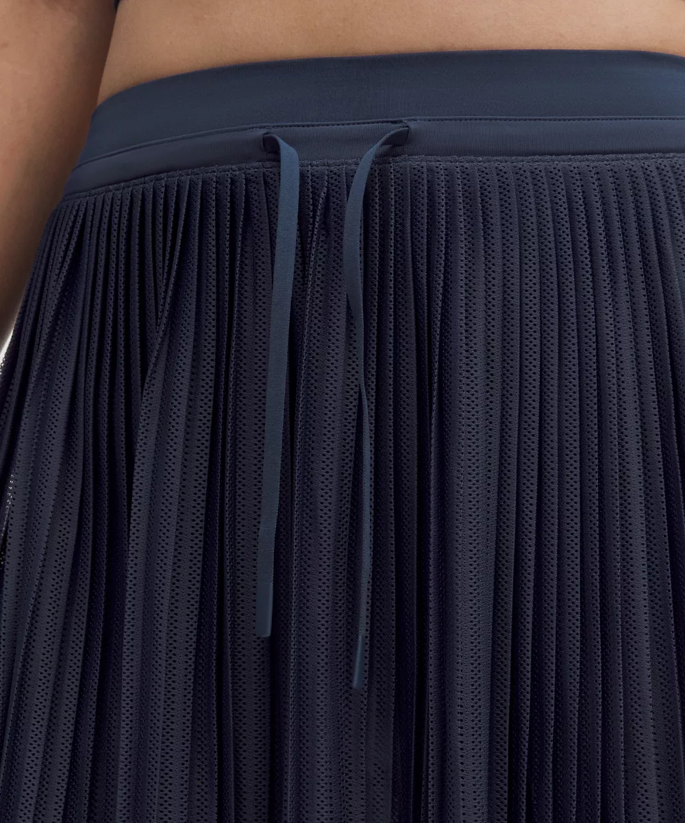 Jupe de tennis taille haute plissée Ace Advantage *Regular — Club Blue/Club Blue, view 4