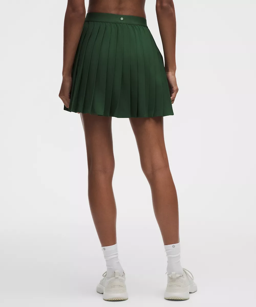 Jupe de tennis plissée taille haute *Long — Ivy Grove, view 3