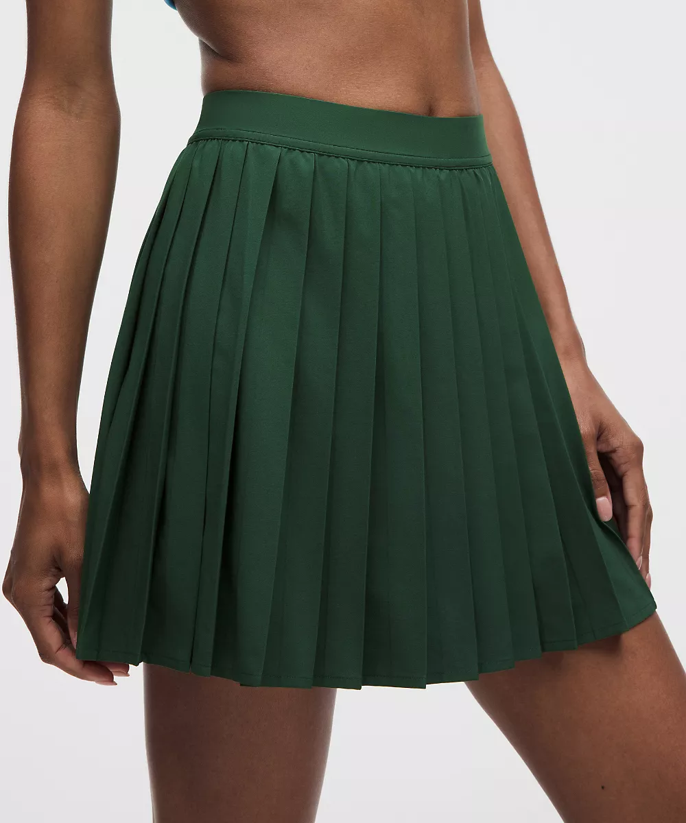 Jupe de tennis plissée taille haute *Long — Ivy Grove, view 4