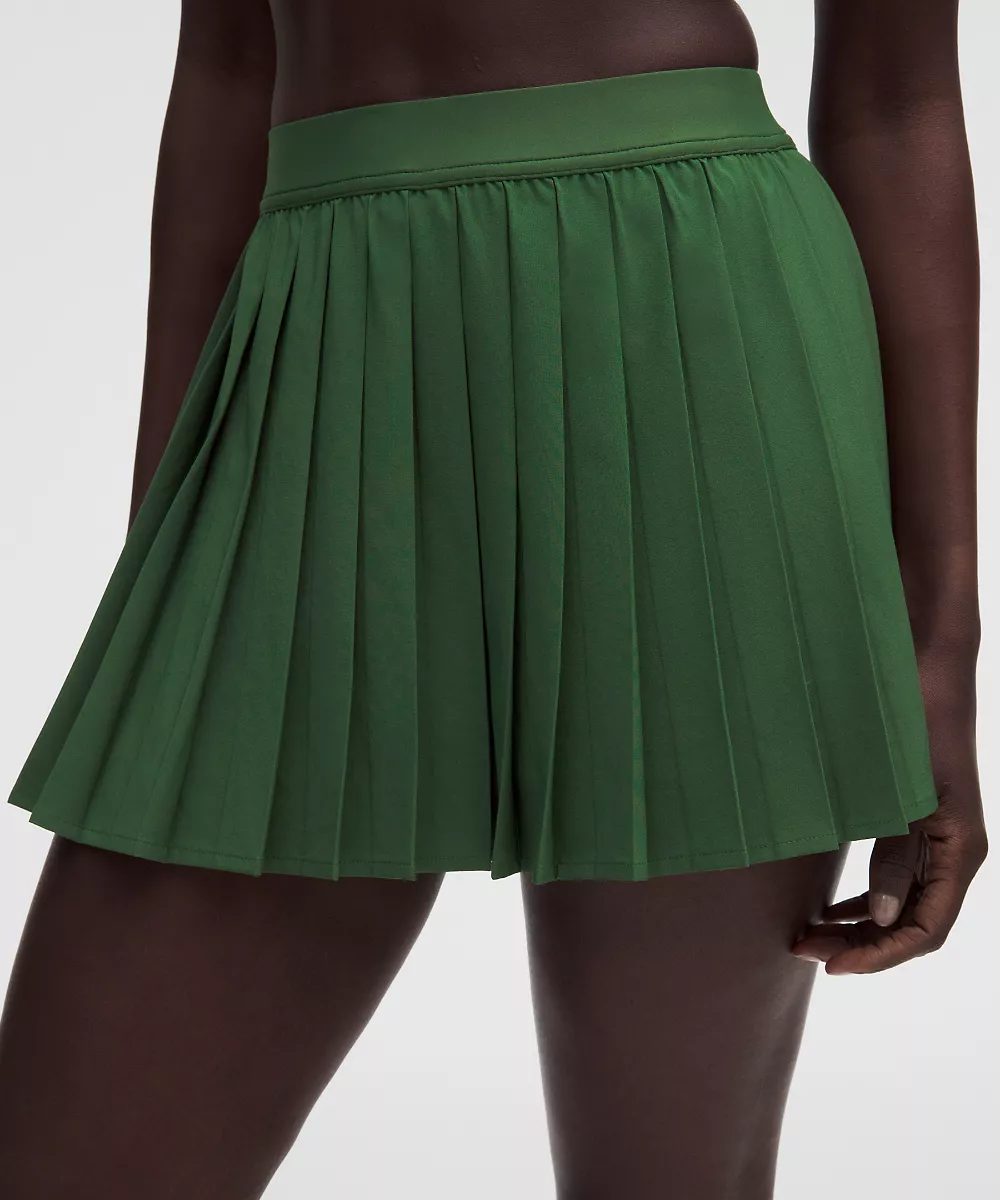 Jupe de tennis plissée taille haute — Ivy Grove, view 4