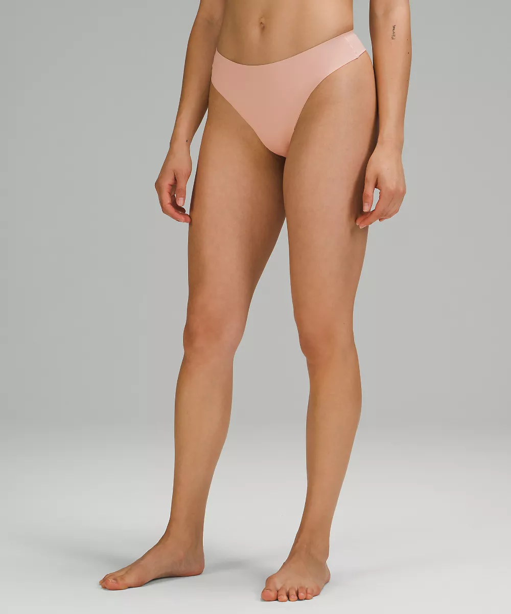 InvisiWear string taille mi-haute — Misty Shell, view 1