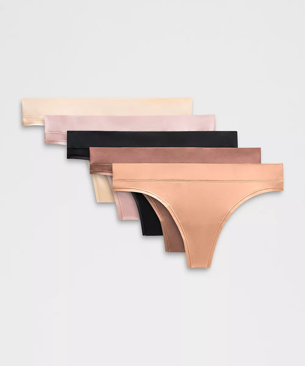 String UnderEase taille mi-haute *Lot de 5 — Black/Twilight Rose/Pink Clay/Misty Shell/Sandcastle, view 1