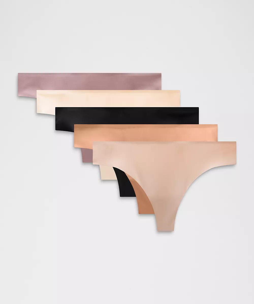 InvisiWear string taille mi-haute *Lot de 5 — Black/Twilight Rose/Pink Clay/Sandcastle/Misty Shell, view 1