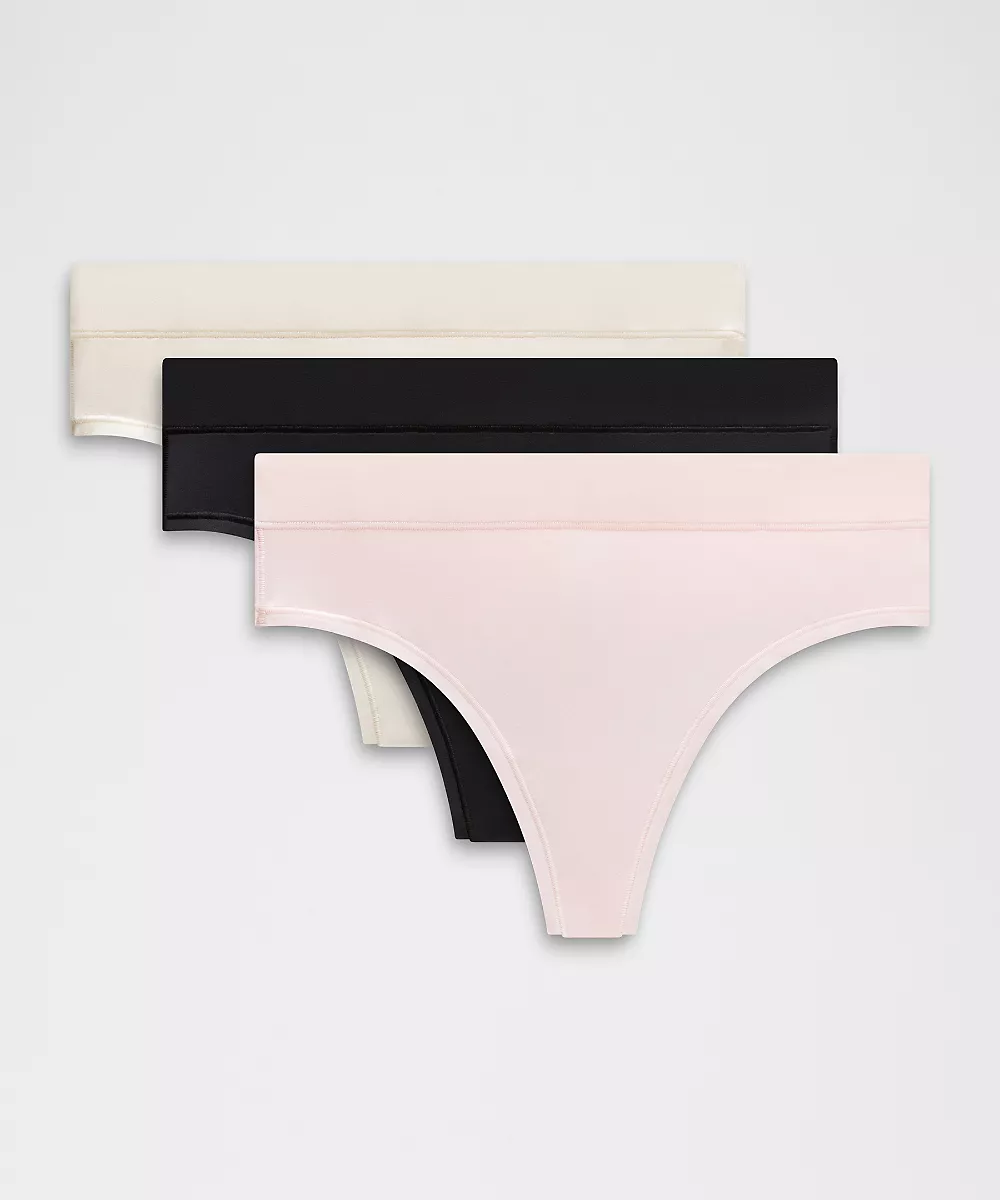 String UnderEase taille haute *Lot de 3 — Black/Light Ivory/Pink Pearl, view 1