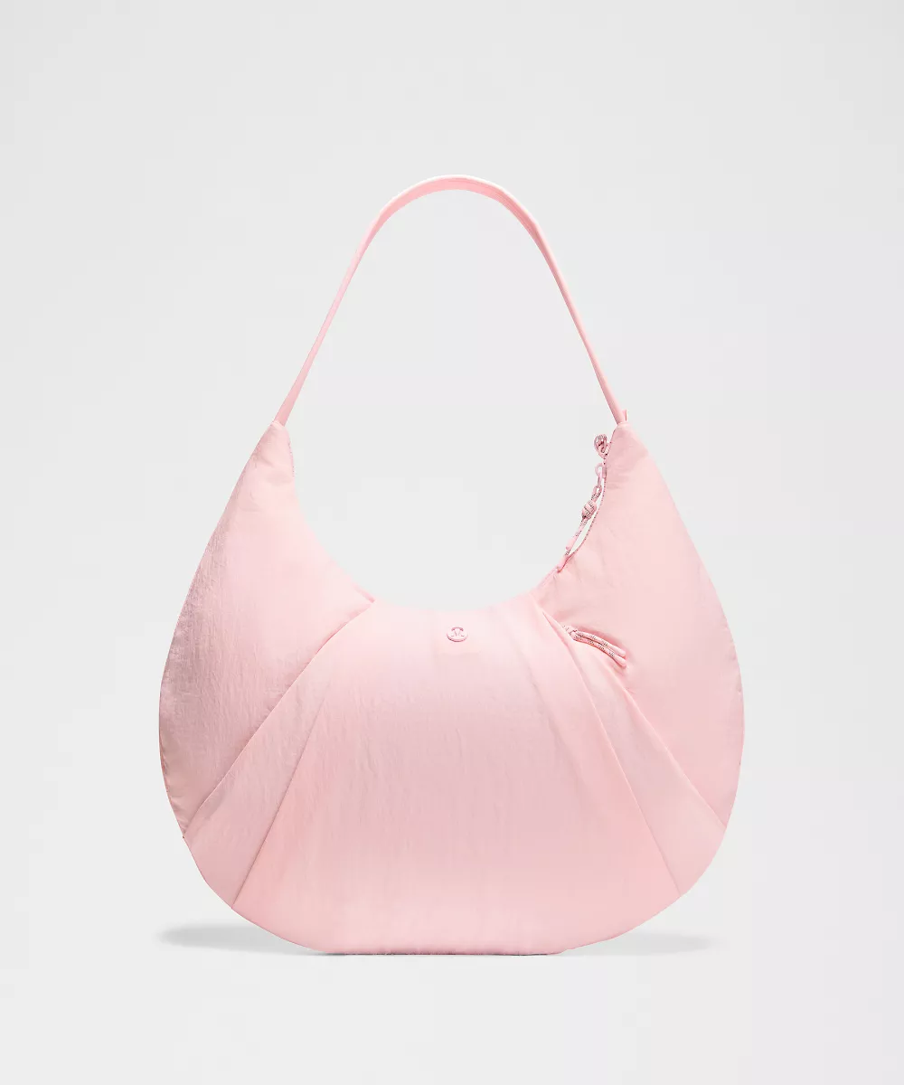 Sac à bandoulière plissé 10L — Pink Pearl, view 1