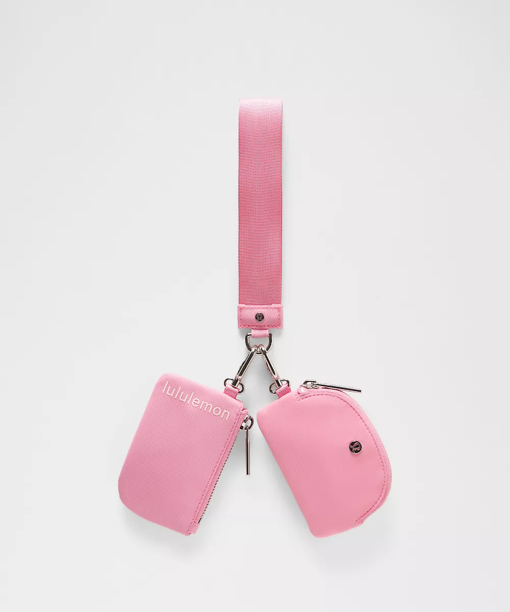 Pochette-bracelet à deux compartiments — Candy Cloud/Pink Pearl/Silver, view 1