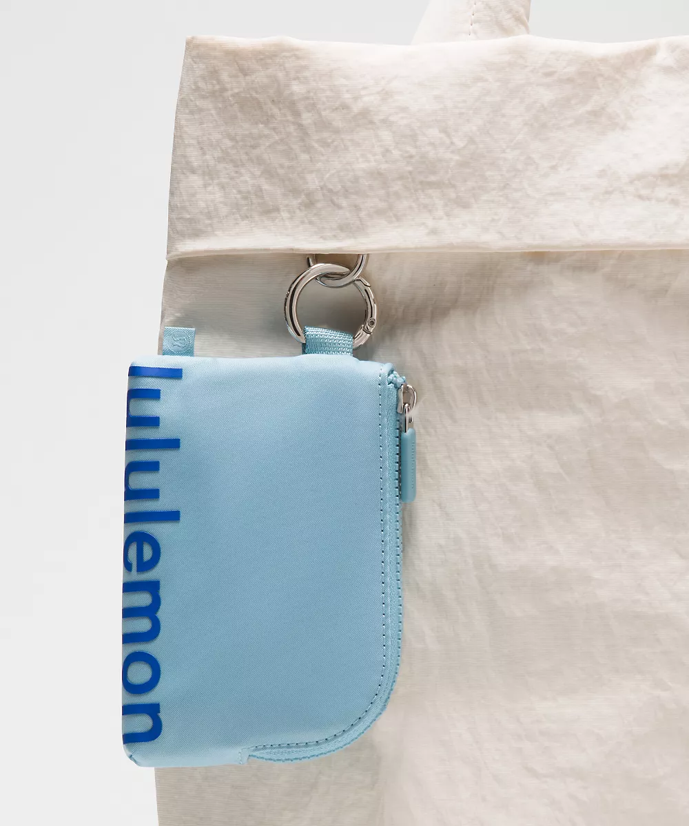 Pochette à cartes à clipser — Seafoam/Beach Ball Blue/Silver, view 2