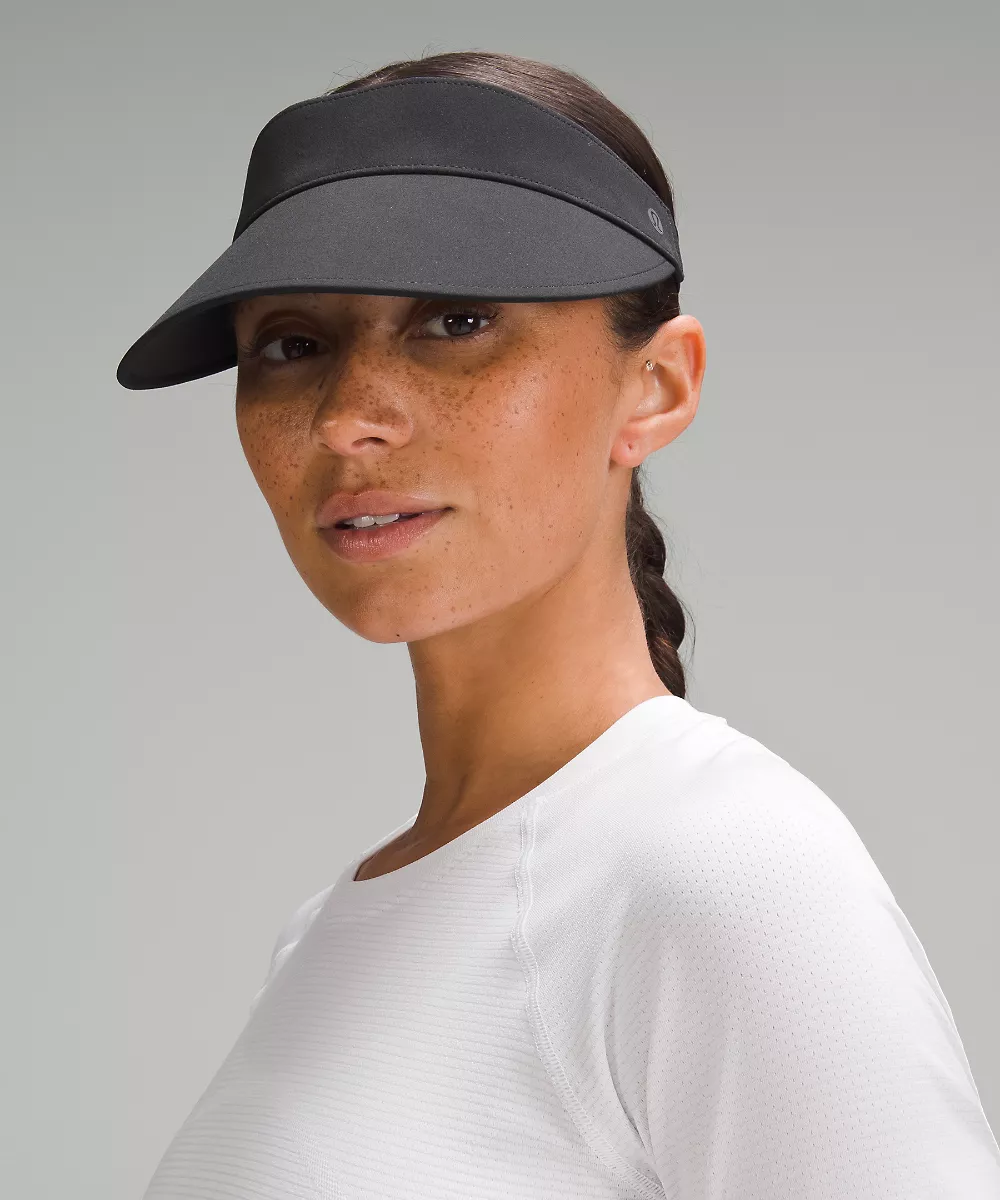 Visière de running à large bandeau Fast Paced femme — Black, view 2