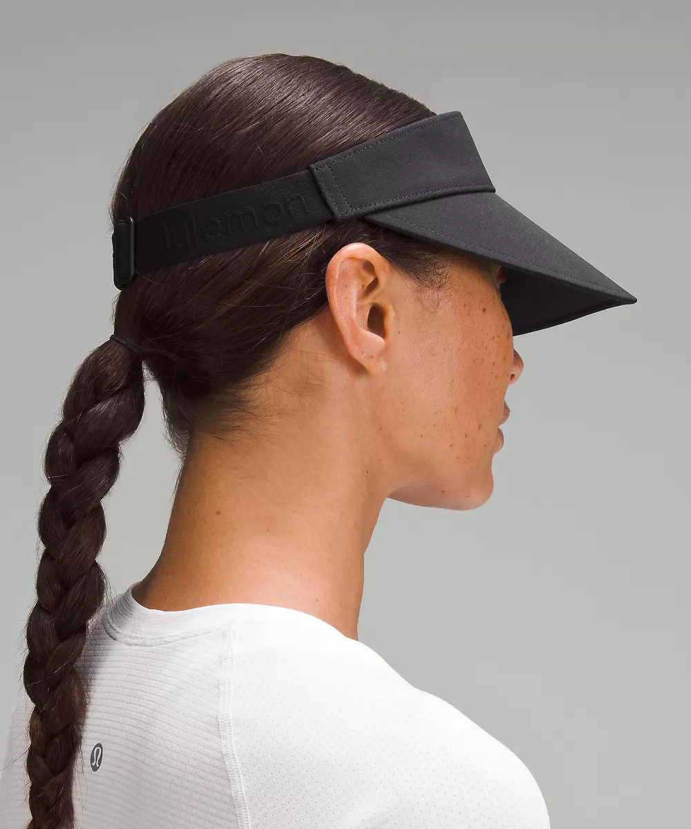 Visière de running à large bandeau Fast Paced femme — Black, view 3