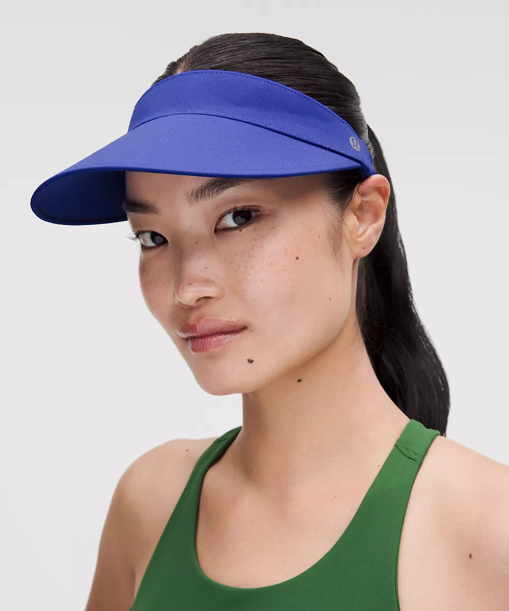 Visière de running à large bandeau Fast Paced femme — Beach Ball Blue, view 2