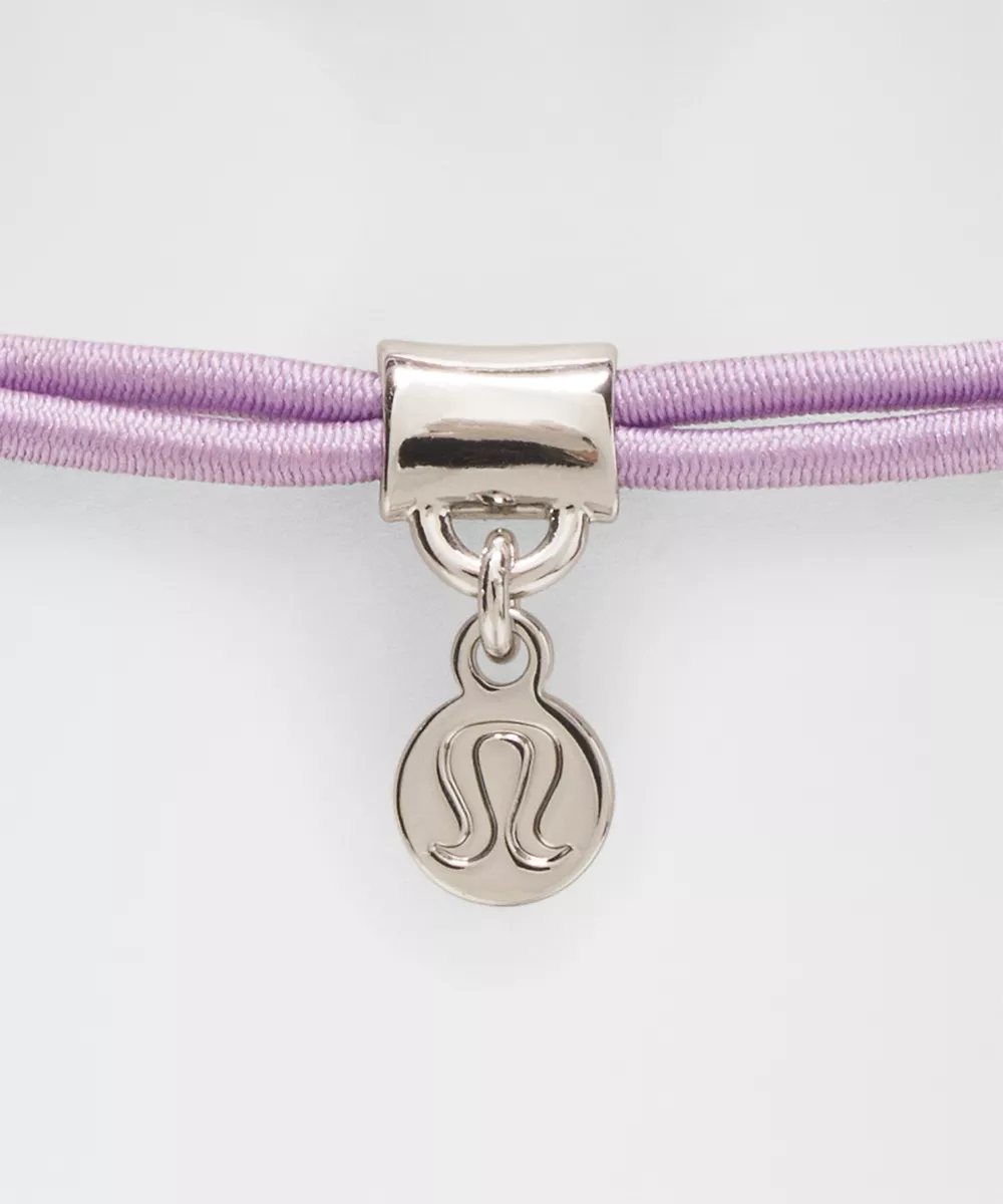 Élastiques à cheveux à perle logo *Lot de 3 — Lotus Lavender/Lilac Play/Pink Pearl/Silver, view 2