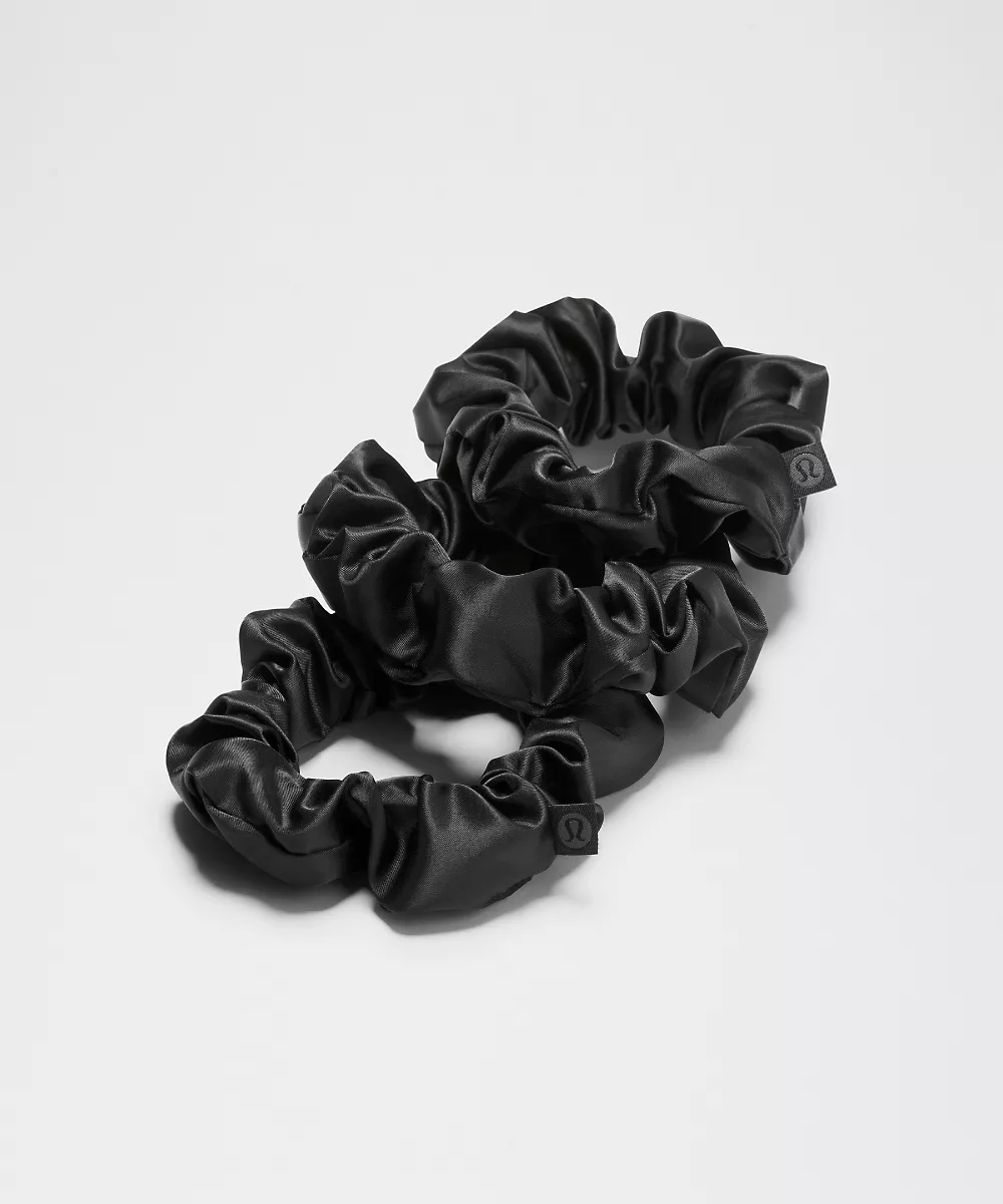 Chouchous Uplifting satin *Lot de 3 — Black, view 1