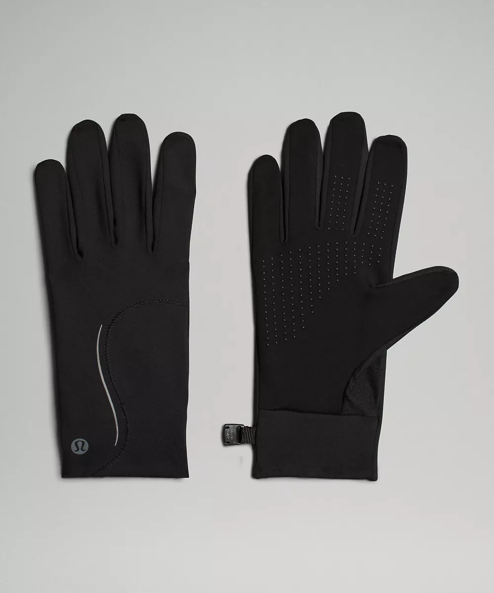 Gants de running polaire Fast and Free femme — Black, view 1