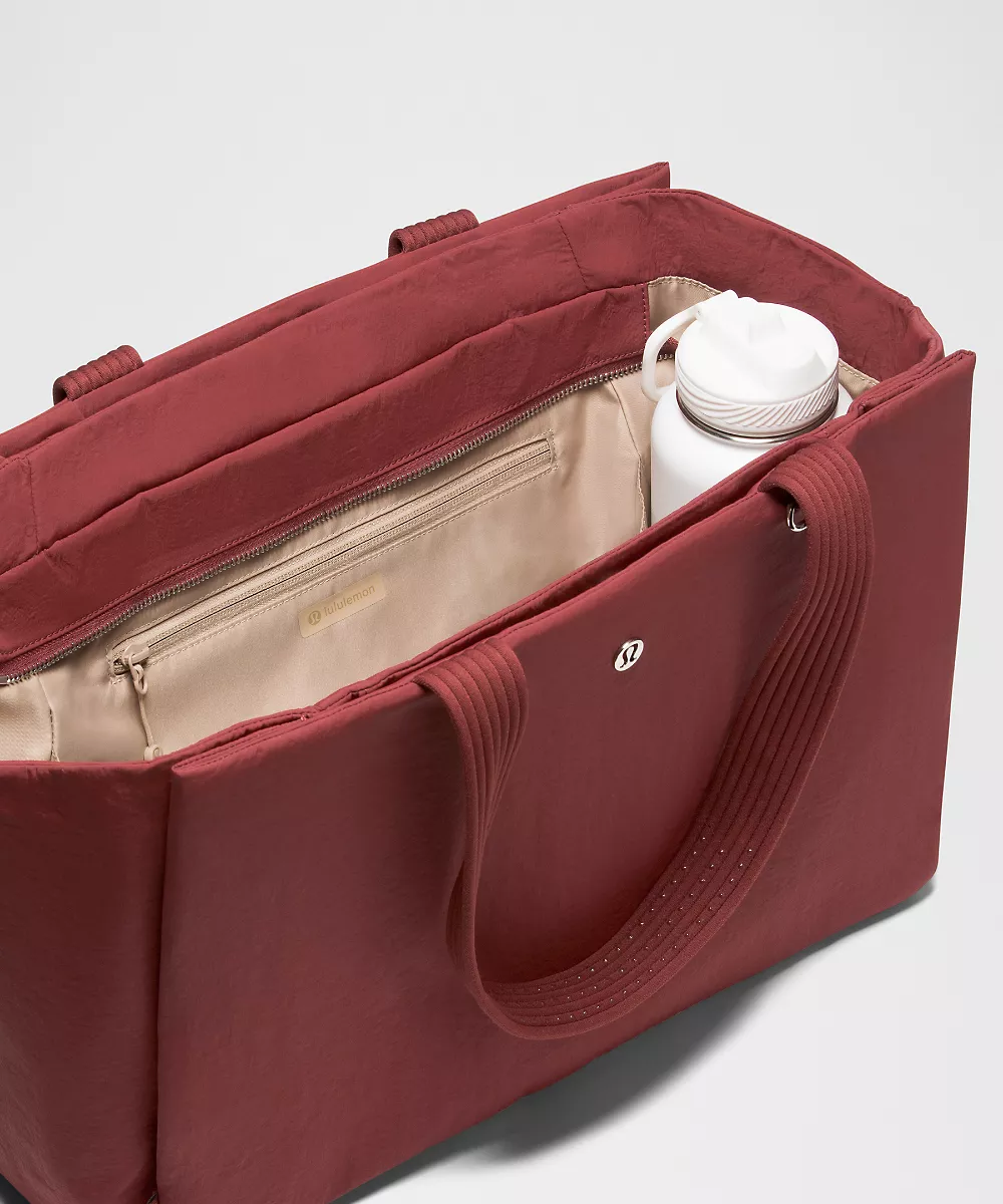 Cabas à trois compartiments 18L — Cranberry Charm/Wacky Khaki/Silver, view 5