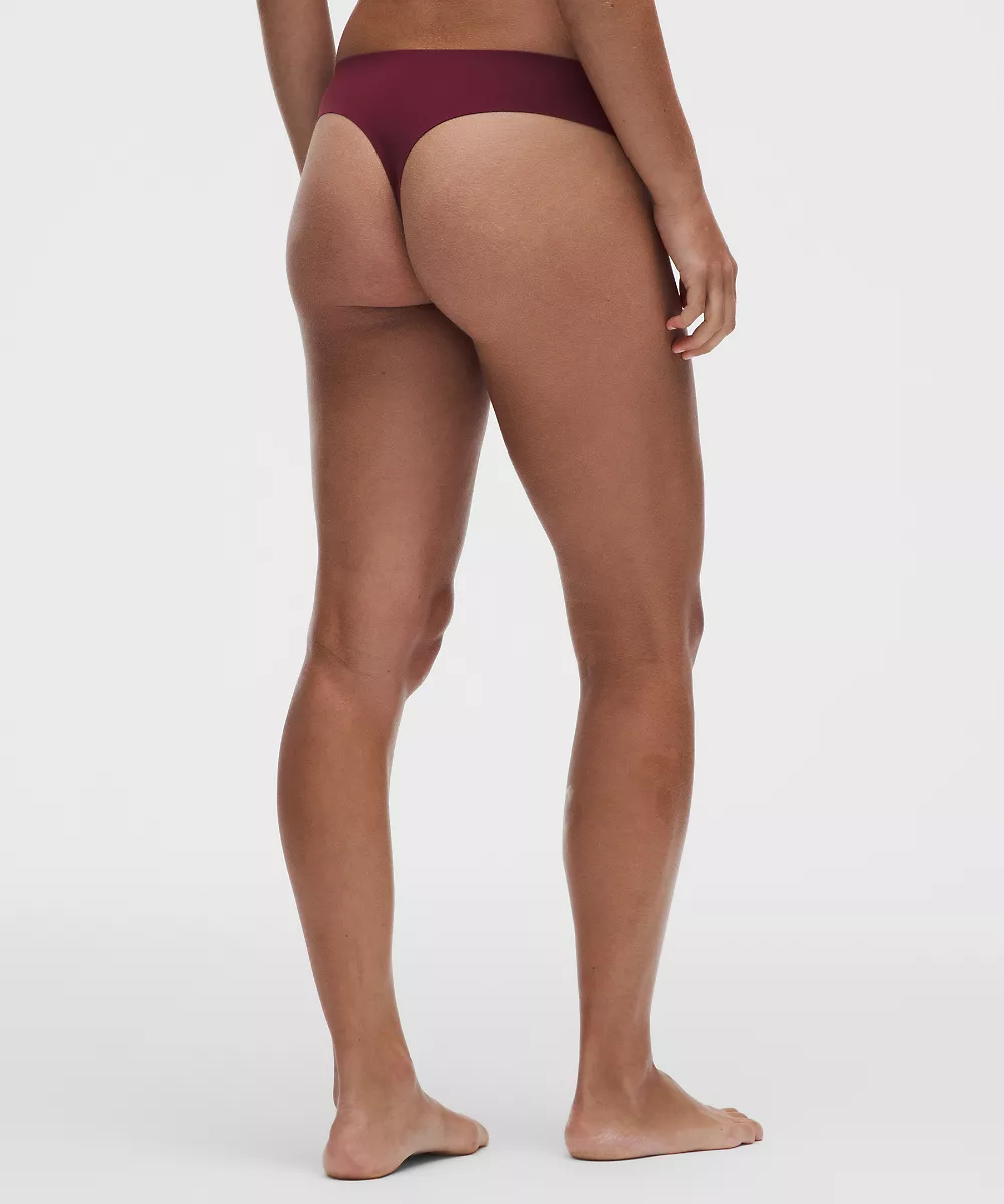 String taille extra-haute Nulu absorption renforcée — Burgundy Bay, view 2