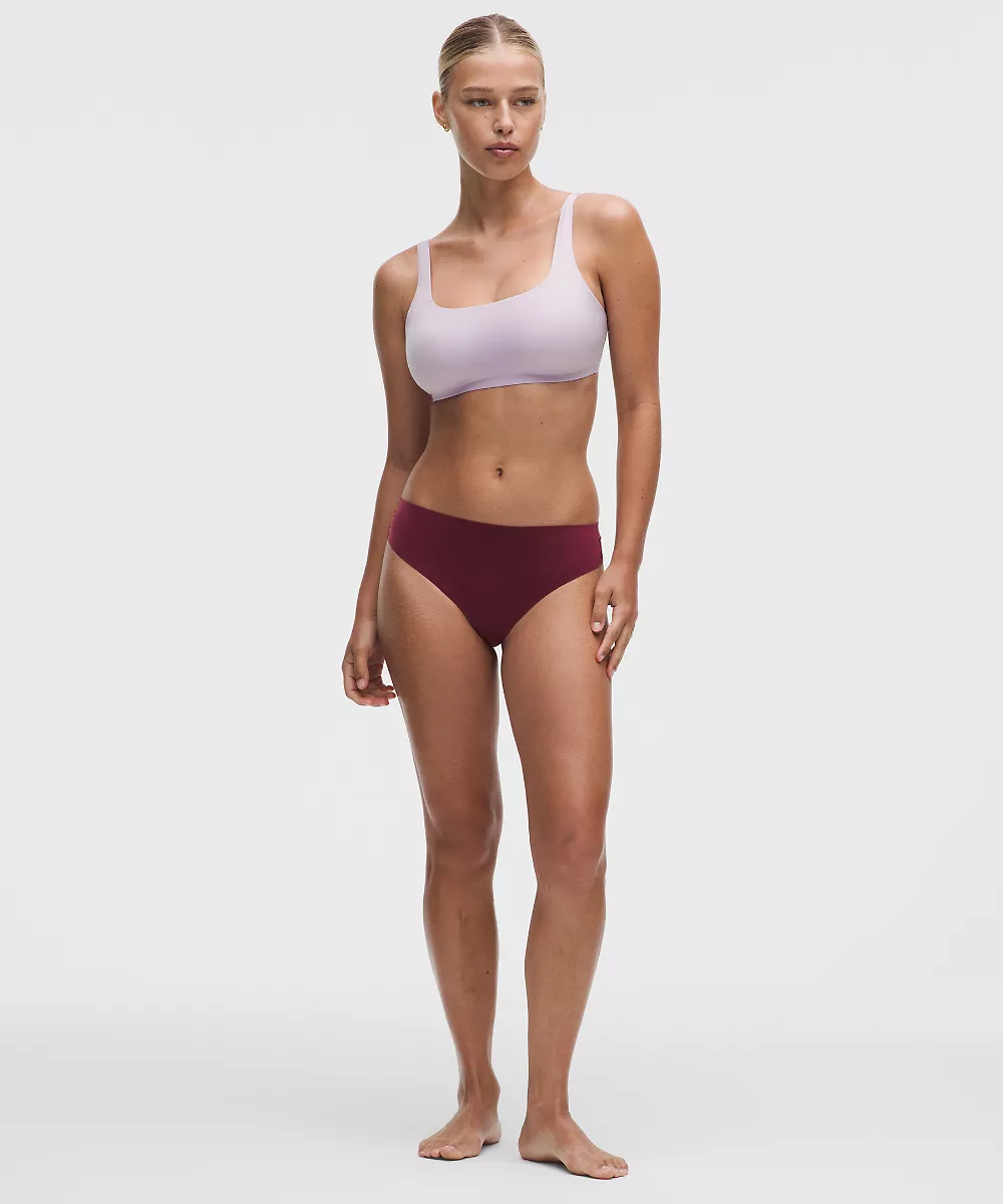 String taille extra-haute Nulu absorption renforcée — Burgundy Bay, view 3