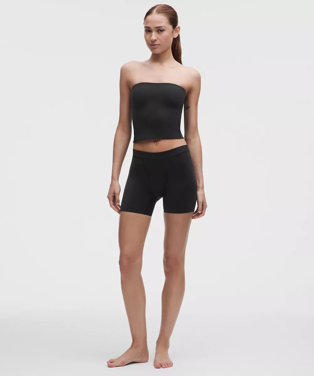 Shorty taille extra-haute Nulu absorption renforcée 5" — Black, view 5