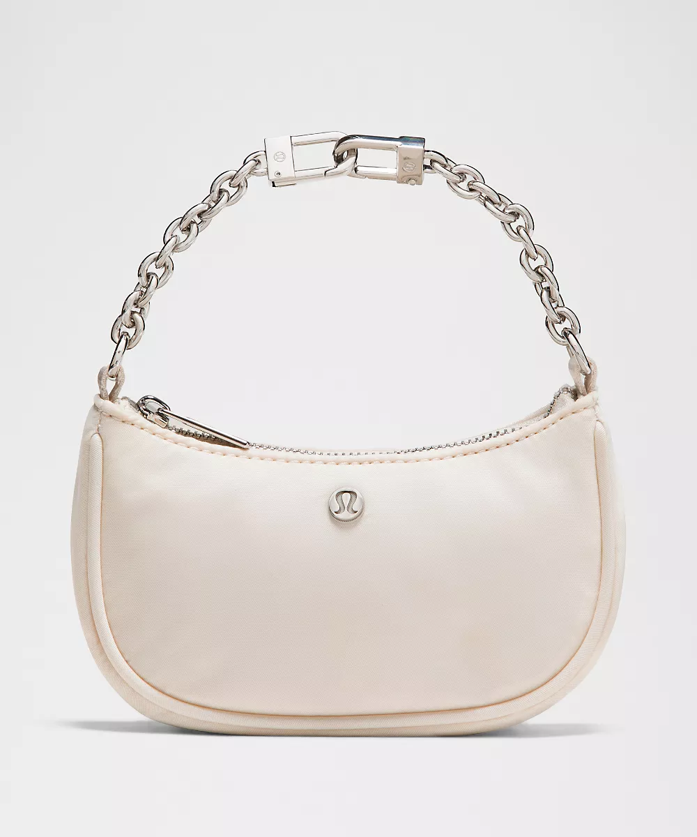 Sac porté épaule Nano City Essentials — Light Ivory/Silver, view 1