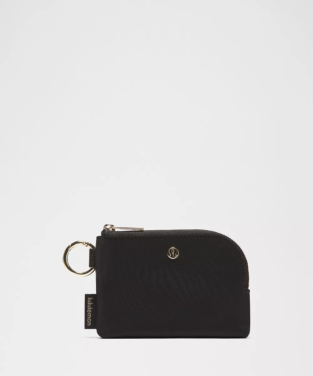 Pochette à cartes à clipser *Ferrures métalliques — Black/Gold, view 1